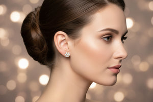 DR1289 - 14K Yellow Gold - Diamond - Diamond Earrings