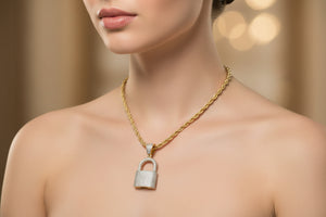 DR1366 - 10K Yellow Gold - Diamond - Diamond Pendant