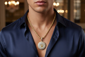 DR1374 - 10K Yellow Gold - Diamond - Diamond Pendant