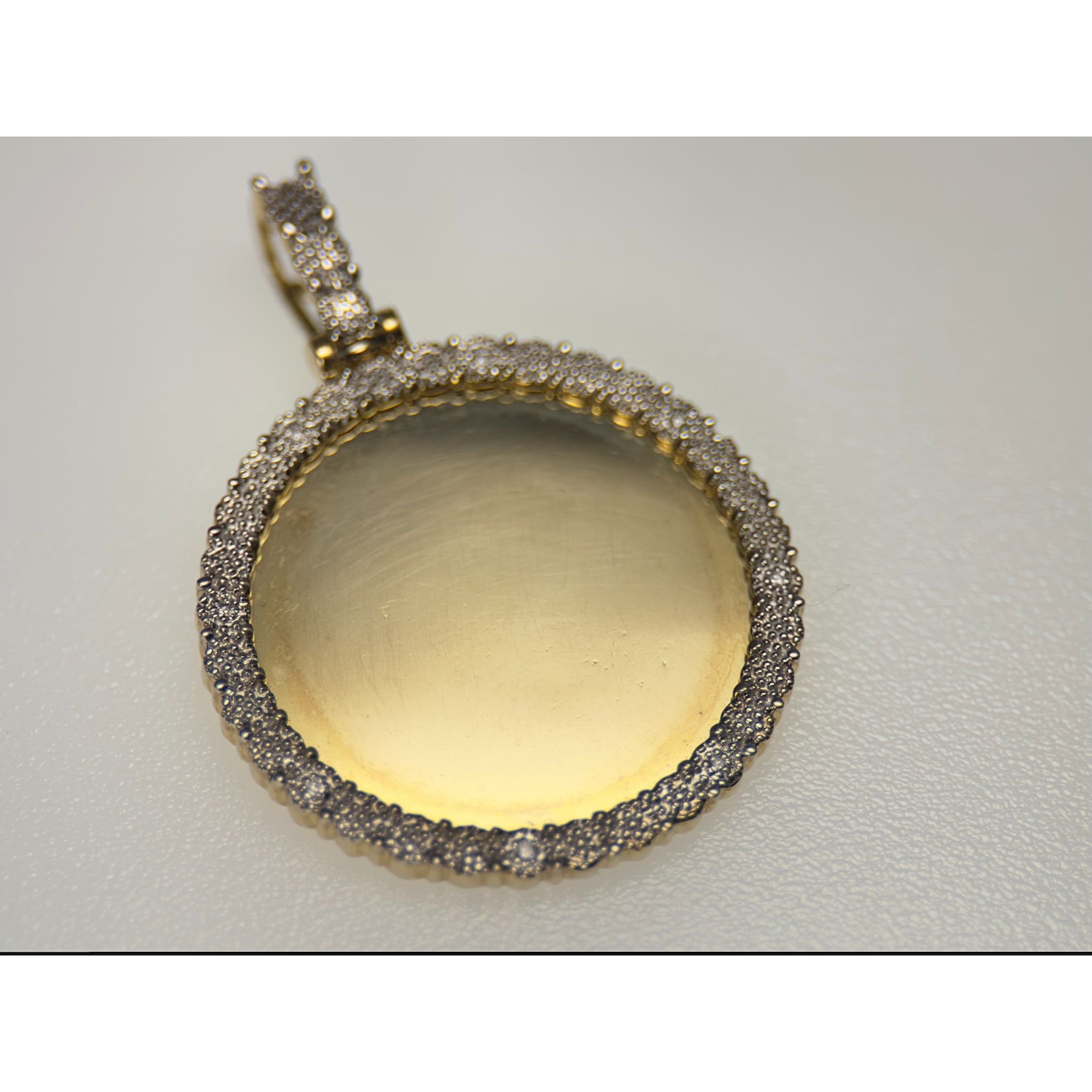DR1386 - Oro amarillo de 10 quilates - Diamante - Colgante de diamantes - Colgante con imagen