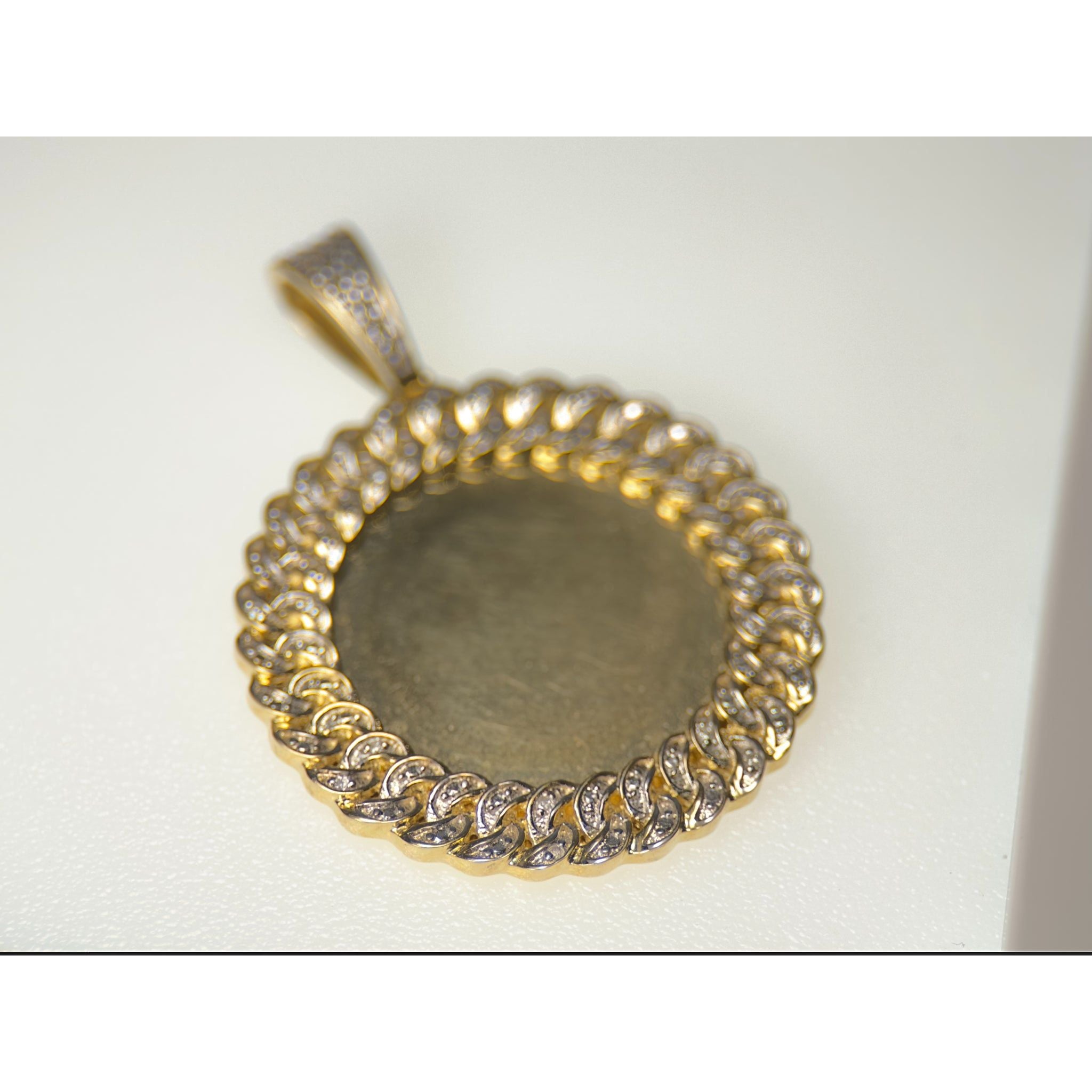 DR1566 - Oro amarillo de 10 quilates - Diamante - Colgantes de diamantes - Colgante con imagen