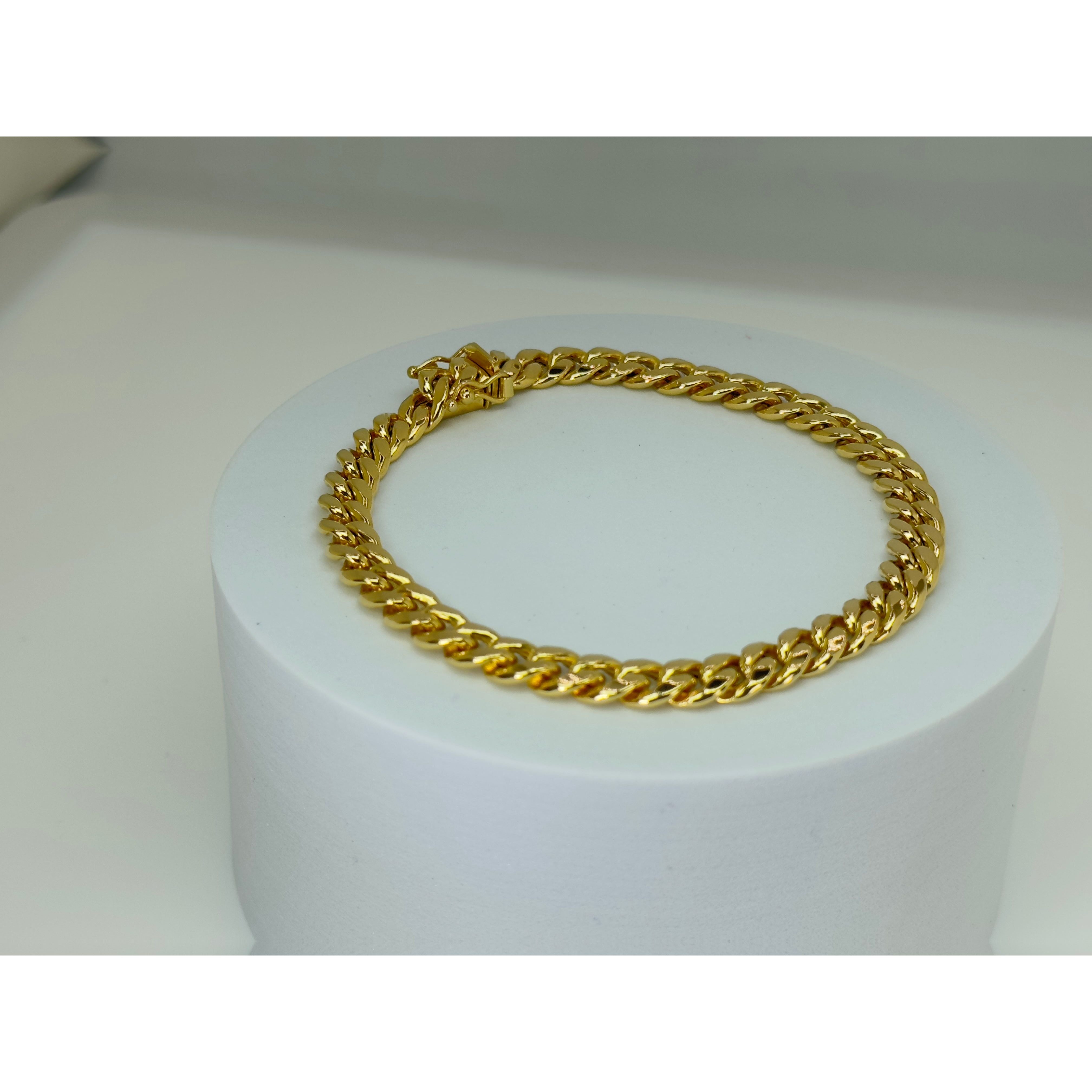 DR1716 - Oro amarillo de 14 quilates - Pulsera de oro para hombre