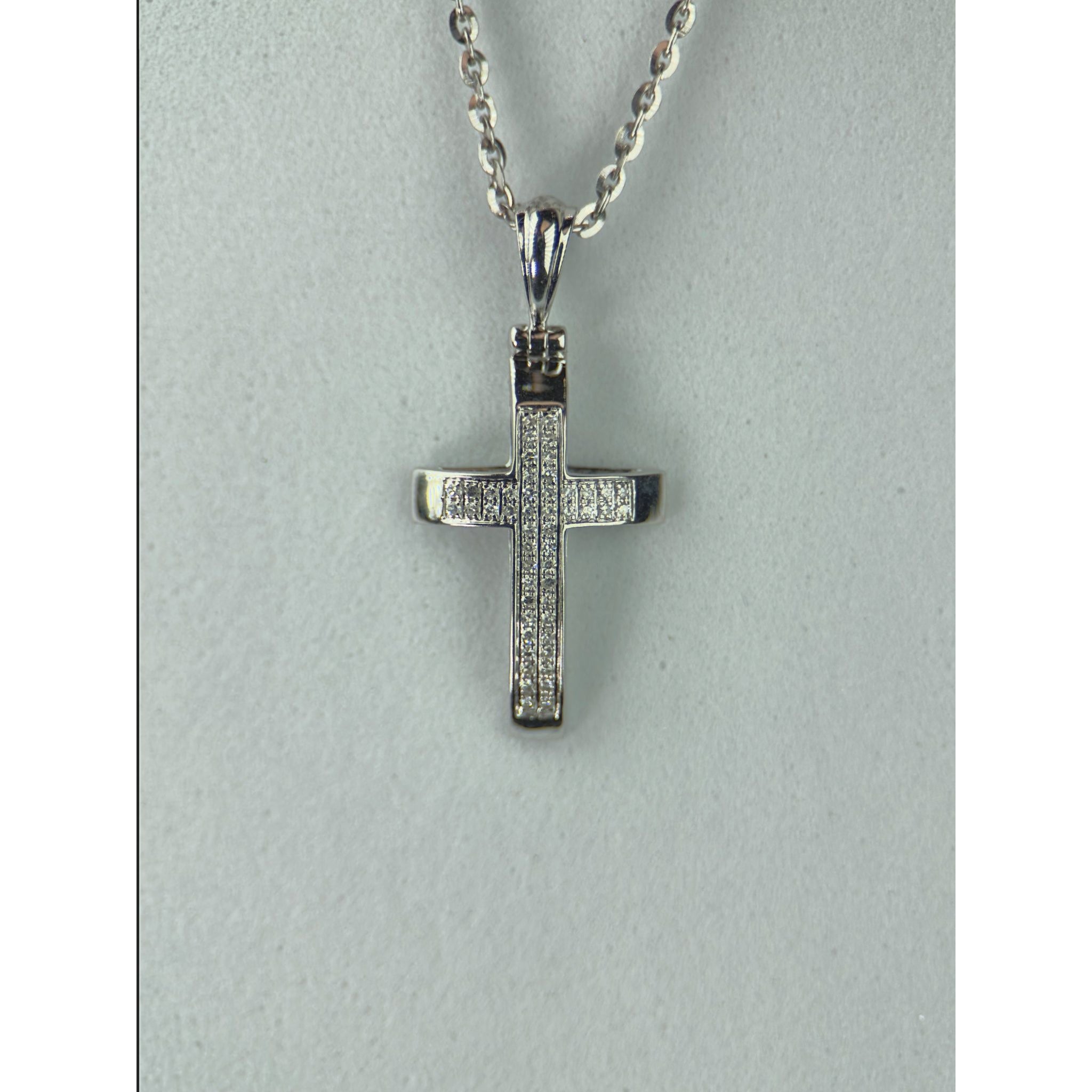 DR2242 - 14K White Gold - Diamond - Pendant and Chain