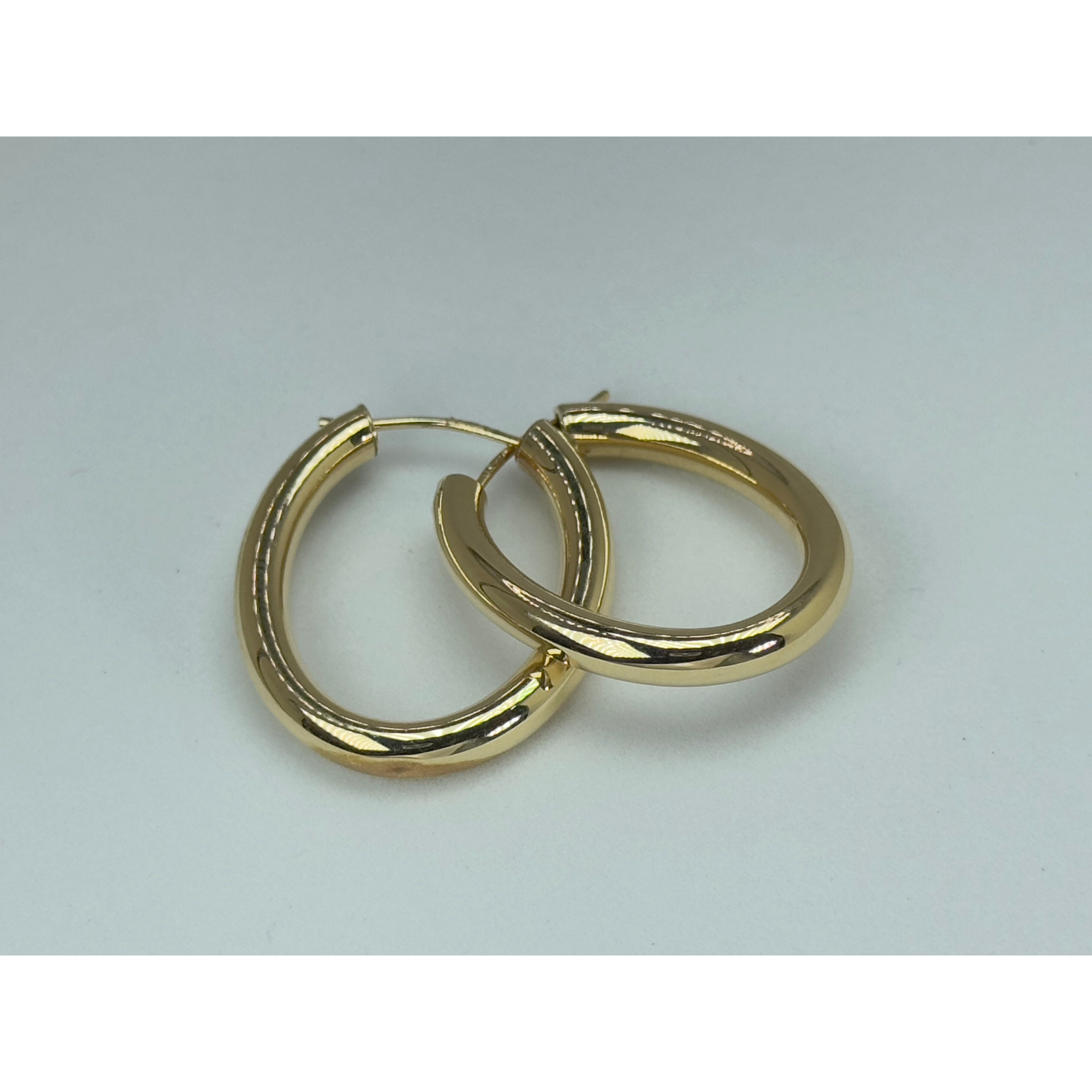 DR3113 - Oro Amarillo 14K - Aros de Oro