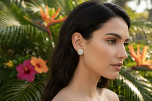 DR1244 - 14K Yellow Gold - Cushion - Diamond - Diamond Earrings