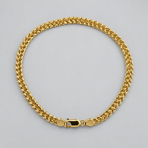 DR8005 10K GOLD FRANCO BRACELET 8" LONG 5 MM WIDE 5.7 GRAMS