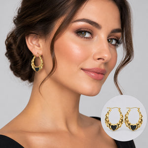 DR8006 10K GOLD HOOPS 1" WIDE 2.4 GRAMS